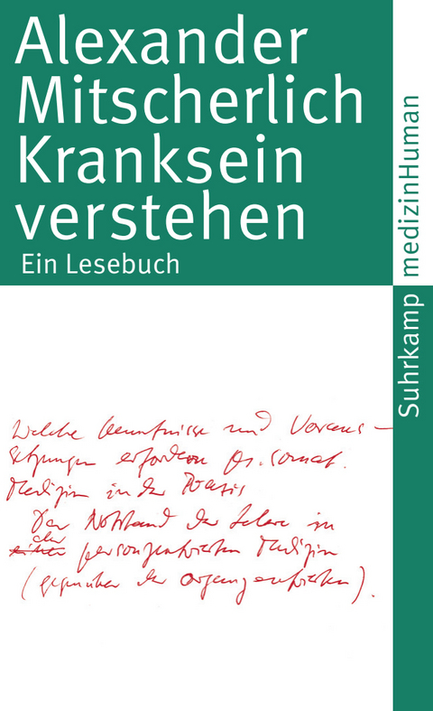 Kranksein verstehen - Alexander Mitscherlich