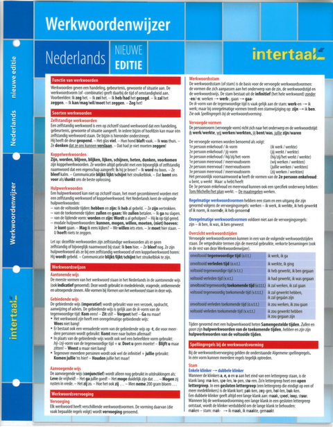 Werkwoordenwijzer Nederlands - nieuwe editie