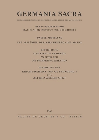 Das Bistum Bamberg. Teil 2: Die Pfarreiorganisation