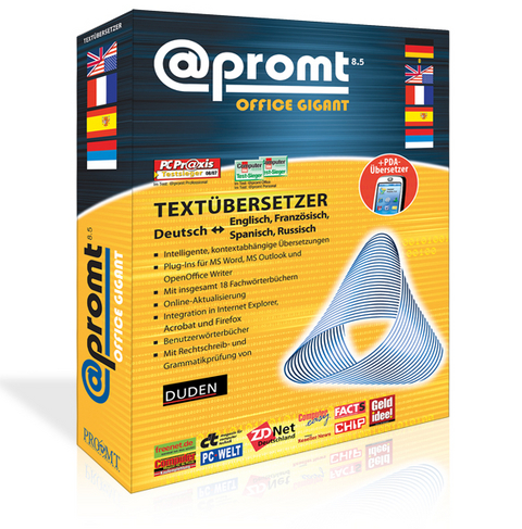 @promt Office 8.5 Gigant, Deutsch <=> Englisch, Spanisch, Franz&ouml;sisch, Russisch