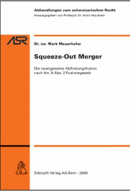 Squeeze-Out Merger - Mark Mauerhofer
