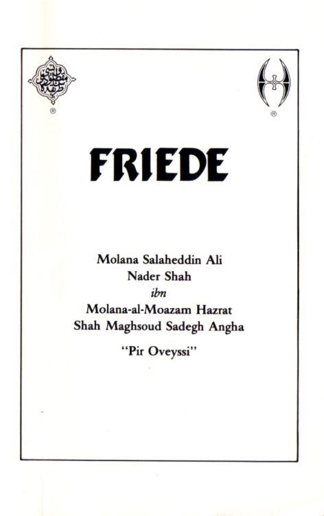 Friede - Nader Angha