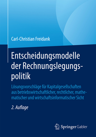 Entscheidungsmodelle der Rechnungslegungspolitik