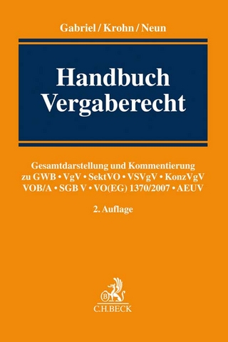Handbuch Vergaberecht