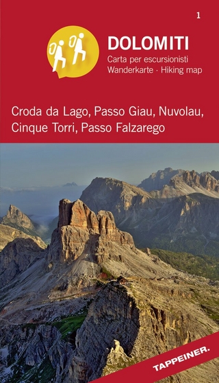 360° Panorama-Wanderkarte Croda da Lago