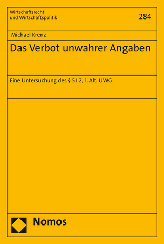 Das Verbot unwahrer Angaben
