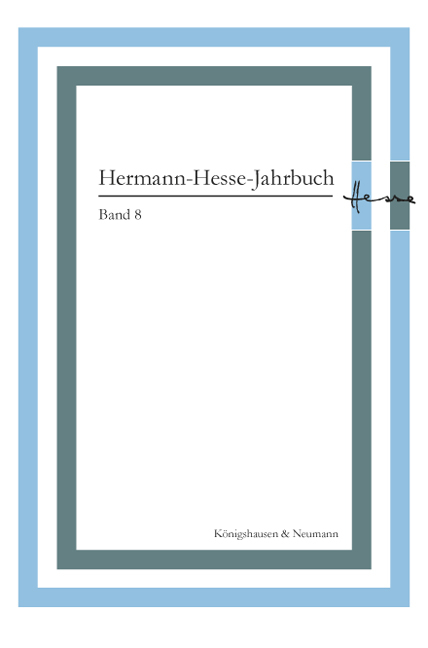 Hermann-Hesse-Jahrbuch, Band 8 - 