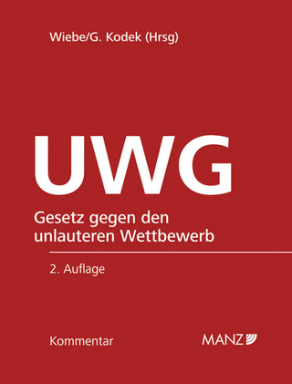 UWG Gesetz gegen den unlauteren Wettbewerb inkl. 39. Lfg