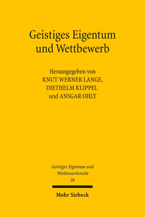 Geistiges Eigentum und Wettbewerb - 