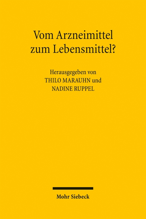 Vom Arzneimittel zum Lebensmittel? - 