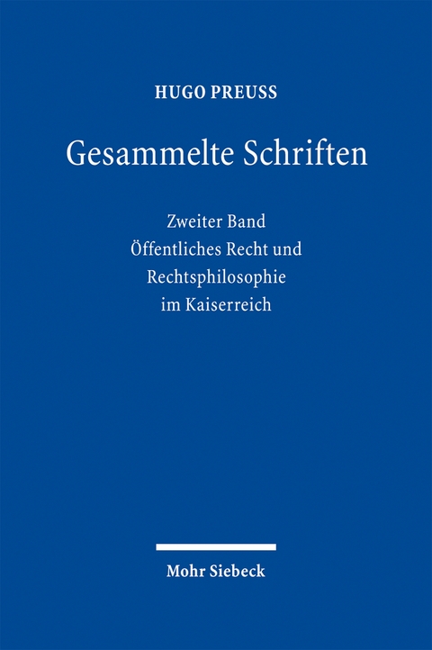 Gesammelte Schriften - Hugo Preu&szlig;