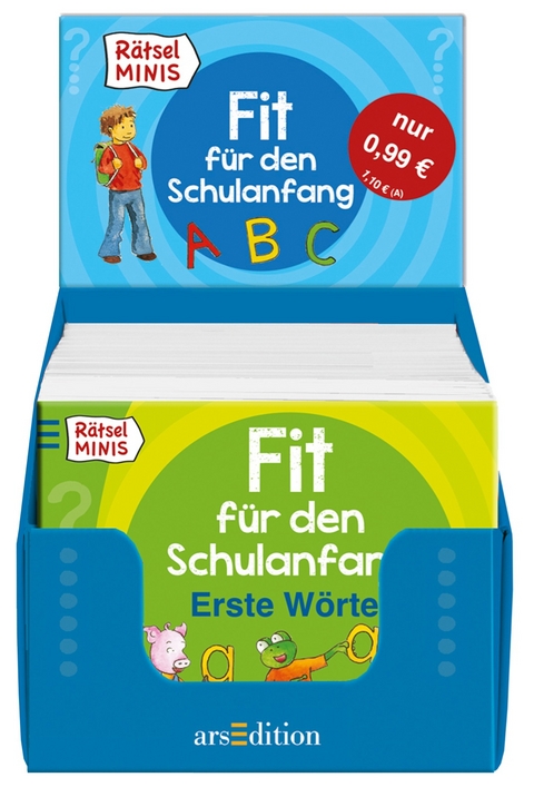 Display R&auml;tsel-Minis Fit f&uuml;r den Schulanfang