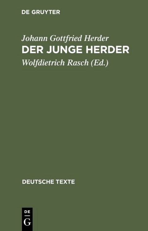 Der junge Herder - Johann Gottfried Herder