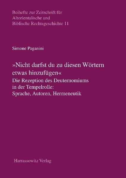 "Nicht darfst Du diesen W&ouml;rtern etwas hinzuf&uuml;gen" - Simone Paganini