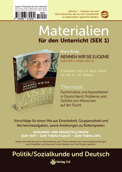 Eugenie Materialien f&uuml;r den Unterricht (SEK1) - Anja Dr. Joest