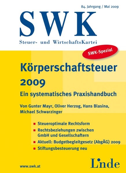 K&ouml;rperschaftsteuer 2009 - Oliver Herzog, Gunter Mayr, Hans Blasina, Michael Schwarzinger