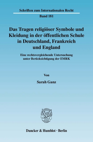 Das Tragen religiöser Symbole und Kleidung in der öffentlichen Schule in Deutschland, Frankreich und England.