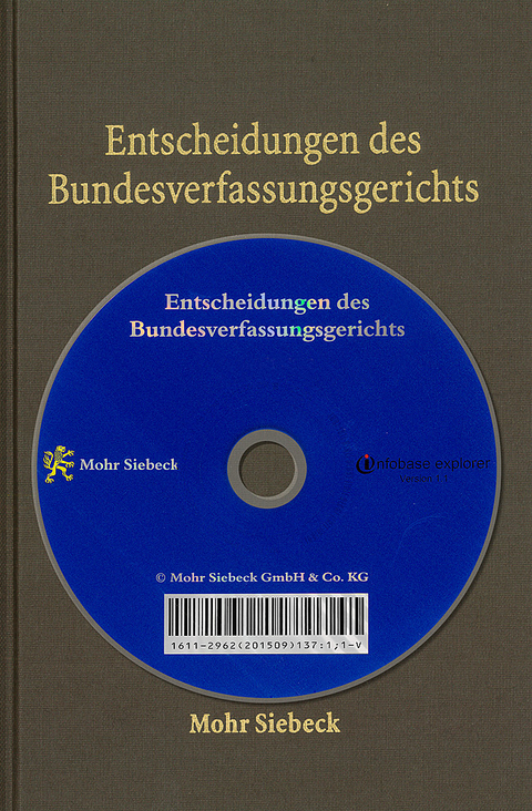Entscheidungen des Bundesverfassungsgerichts (BVerfGE) - 