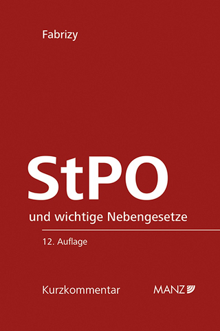 StPO Strafprozessordnung - ERGÄNZUNGSHEFT 2016