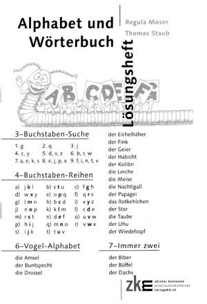 Lerntraining Alphabet und W&ouml;rterbuch - Regula Moser