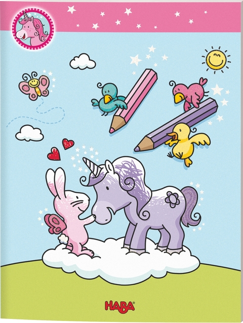 Einhorn Glitzergl&uuml;ck Malbuch