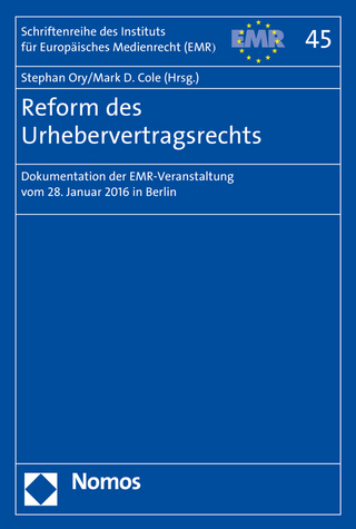 Reform des Urhebervertragsrechts