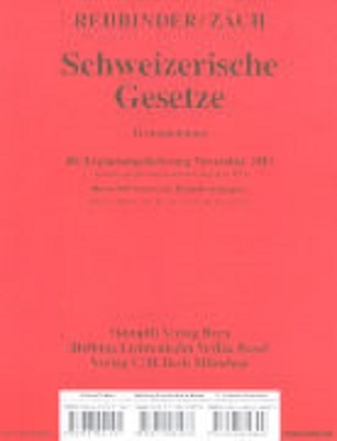 Schweizerische Gesetze - Manfred Rehbinder, Roger Zäch