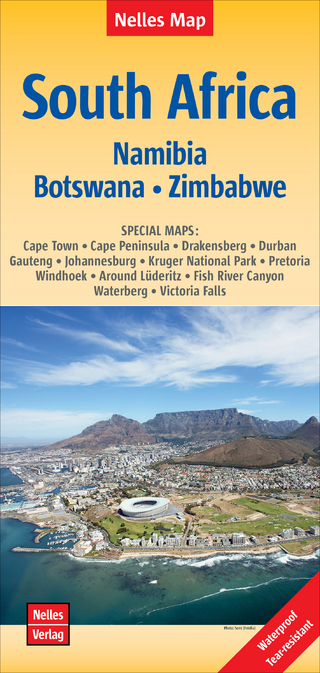 Nelles Map Landkarte South Africa : South Africa, Namibia, Botswana, Zimbabwe | Südafrika | Afrique du Sud | África del Sur