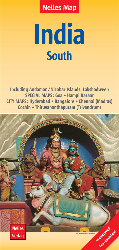 Nelles Map Landkarte India: South | Indien: S&uuml;d | Inde: Sud | India: Sur