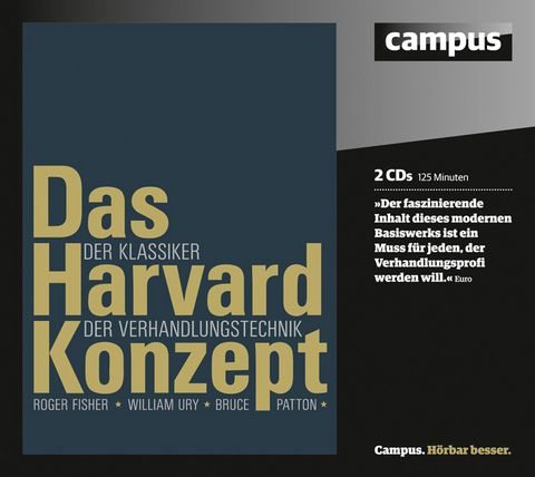 Das Harvard-Konzept - Roger Fisher, William Ury, Bruce Patton