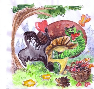 Das böse Gespenst und der dicke Wurm