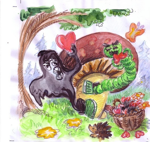 Das b&ouml;se Gespenst und der dicke Wurm - Marion Diwo