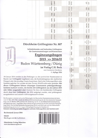 Dürig (Ergänzungsbogen 2016/II), Griffregister Nr. 807