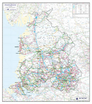 Lancashire and Greater Manchester and Merseyside County Planning Map