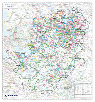 Cheshire and Greater Manchester County Planning Map