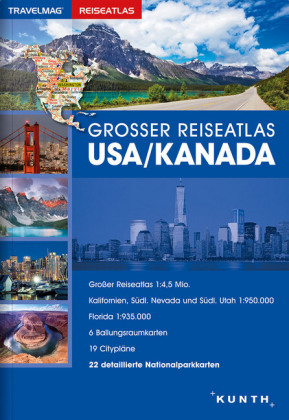 Gro&szlig;er Reiseatlas USA / Kanada