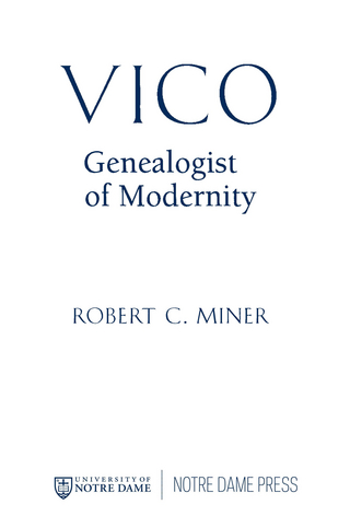 Vico, Genealogist of Modernity
