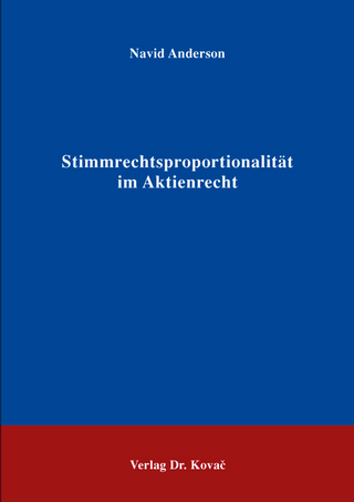Stimmrechtsproportionalität im Aktienrecht