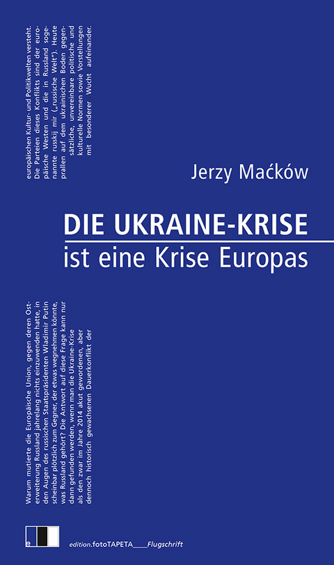 Die Ukraine-Krise ist eine Krise Europas - Jerzy Maćk&oacute;w