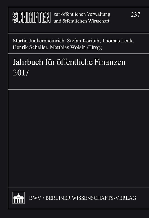 Jahrbuch f&uuml;r &ouml;ffentliche Finanzen (2017) - 