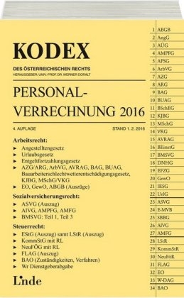 KODEX Personalverrechnung 2016