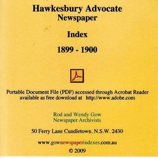 Hawkesbury Advocate Newspaper Index