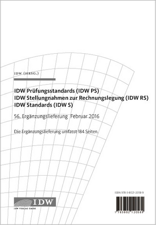 IDW Prüfungsstandards (IDW PS) IDW Stellungnahmen zur Rechnungslegung (IDW RS)