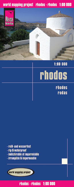 Reise Know-How Landkarte Rhodos (1:80.000)