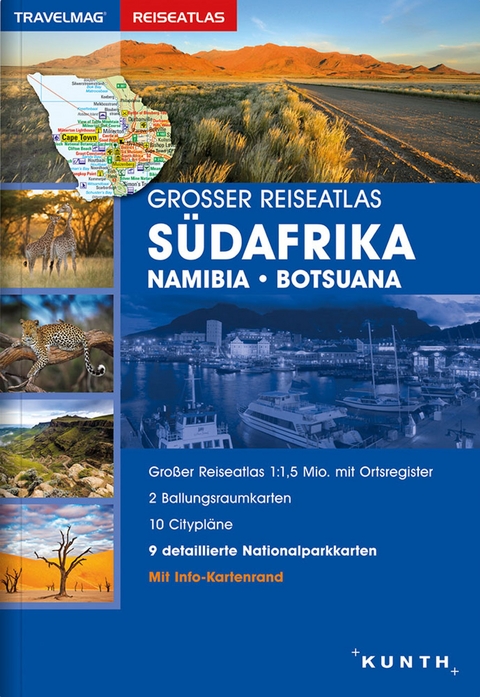 Gro&szlig;er Reiseatlas S&uuml;dafrika / Namibia / Botsuana 1:1,5 Mio.