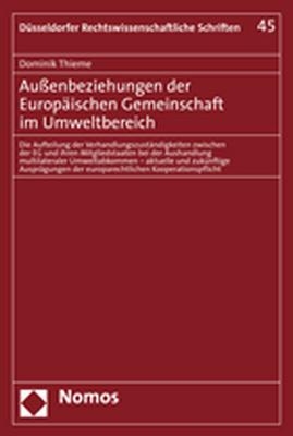 Außenbeziehungen der Europäischen Gemeinschaft im Umweltbereich