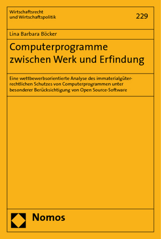 Computerprogramme zwischen Werk und Erfindung