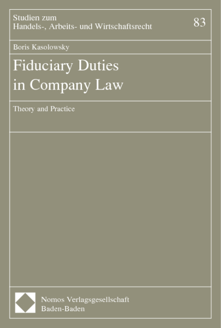 Fiduciary Duties in Company Law