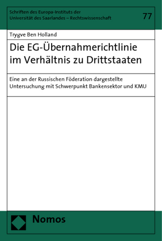 Die EG-Übernahmerichtlinie im Verhältnis zu Drittstaaten