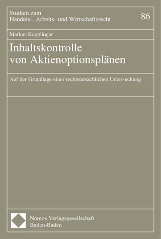 Inhaltskontrolle von Aktienoptionsplänen